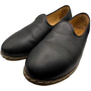 Charix Slip On Shoes Womens Size EU 40/US 9.5 Black Leather Flat Comfort